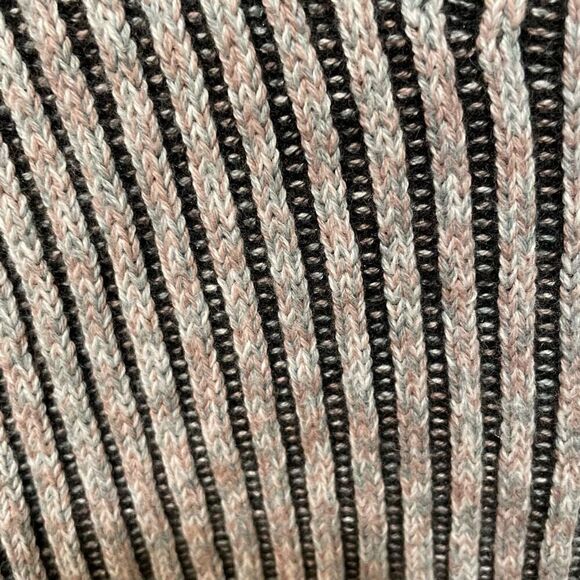 Lululemon Sweater Womens 10 Cotton Blend Mockneck Black Lavender - Picture 6 of 6